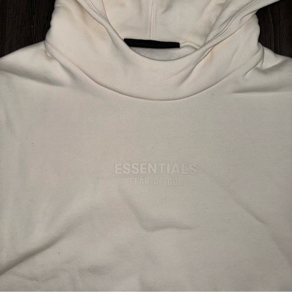 Fear of God Essentials Cloud Dancer Hoodie Kith Size Large New with Tags - Picture 9 of 14